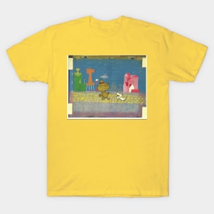 Official Rankin/Bass' The Tales of the Wizard of Oz cel Scarecrow and Toto T-Shirt
